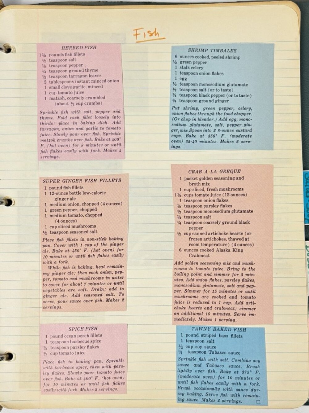 Vtg Recipe Scrapbook Clippings Hand Written Typed Womans Day Booklet 1960s - 80s - Picture 8 of 12